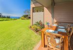 The large, private lanai offers peace and quiet with fabulous views